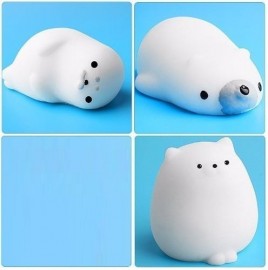 03 Unidades - Squishy Anti Stress - Squishy Foca Gato E Urso